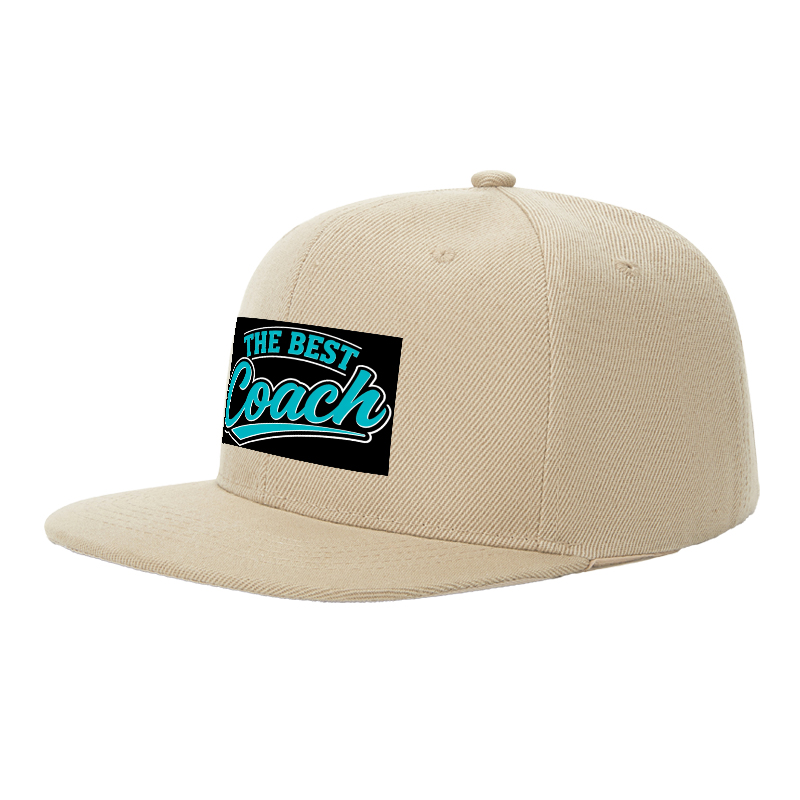 Flat Brim Baseball Cap The Best Coach Script Logo Streetwear Underground Skate Style Basketball Court Skatepark Urban Lifestyle Hat for Skateboarders Rappers Streetwear Enthusiasts