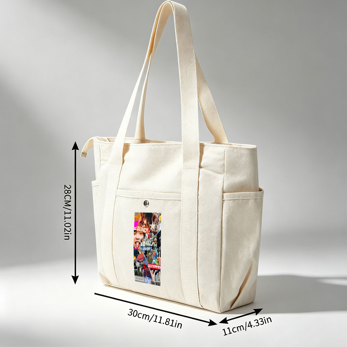RADWIMPS Collage Featuring Band Members and Vibrant Pop Culture Imagery - Multi-pocket bags