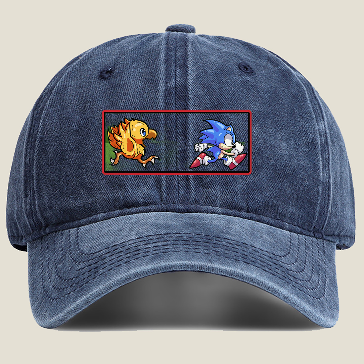 Sonic and Chao Race - Washed Denim - Baseball Cap