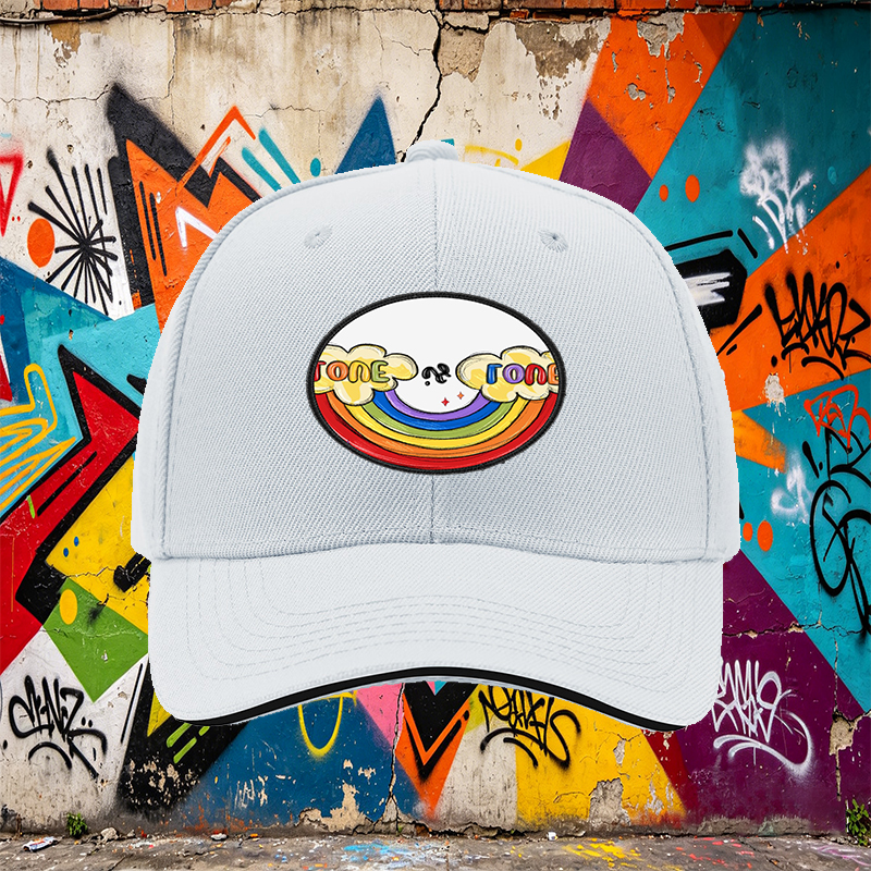 Unisex Classic Sandwich Hat with Rainbow Love is Love Patch Design | Lightweight Sun Protection Cap for Outdoor Activities, Beach, and Pride Events | Perfect for Adults Seeking Inclusive Fashion and Comfortable Wear