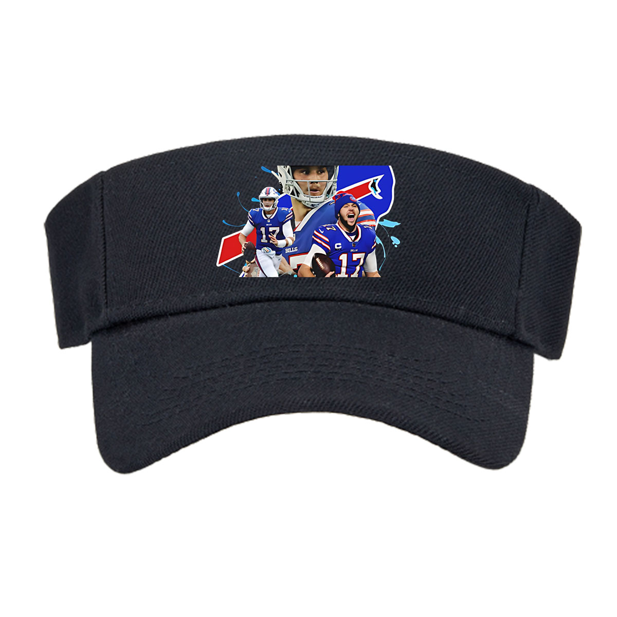 Josh Allen, Buffalo Bills QB, in Action and Celebration Moments -  Visor cap