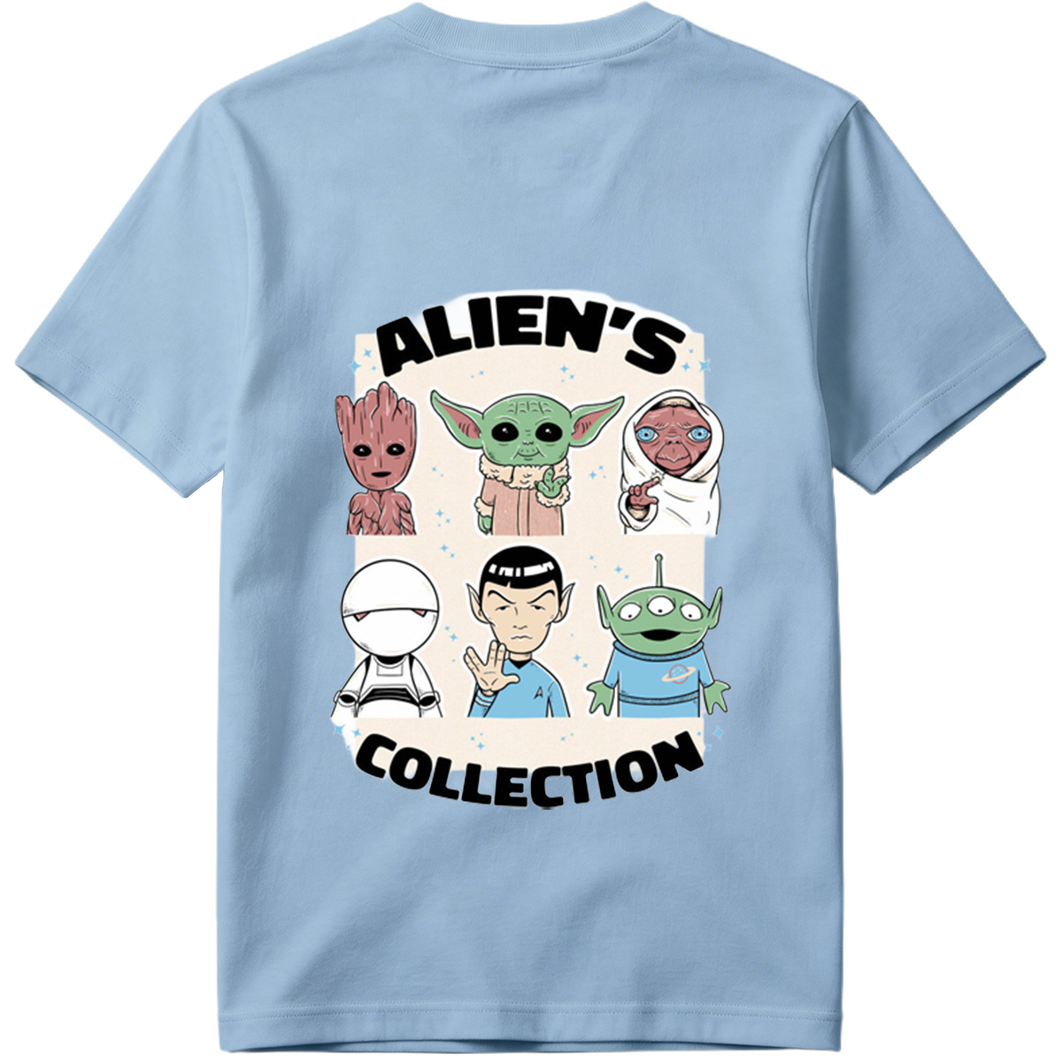 Alien's Collection: Groot, Yoda, Jabba, White Walker, Spock, and Alien - Tee
