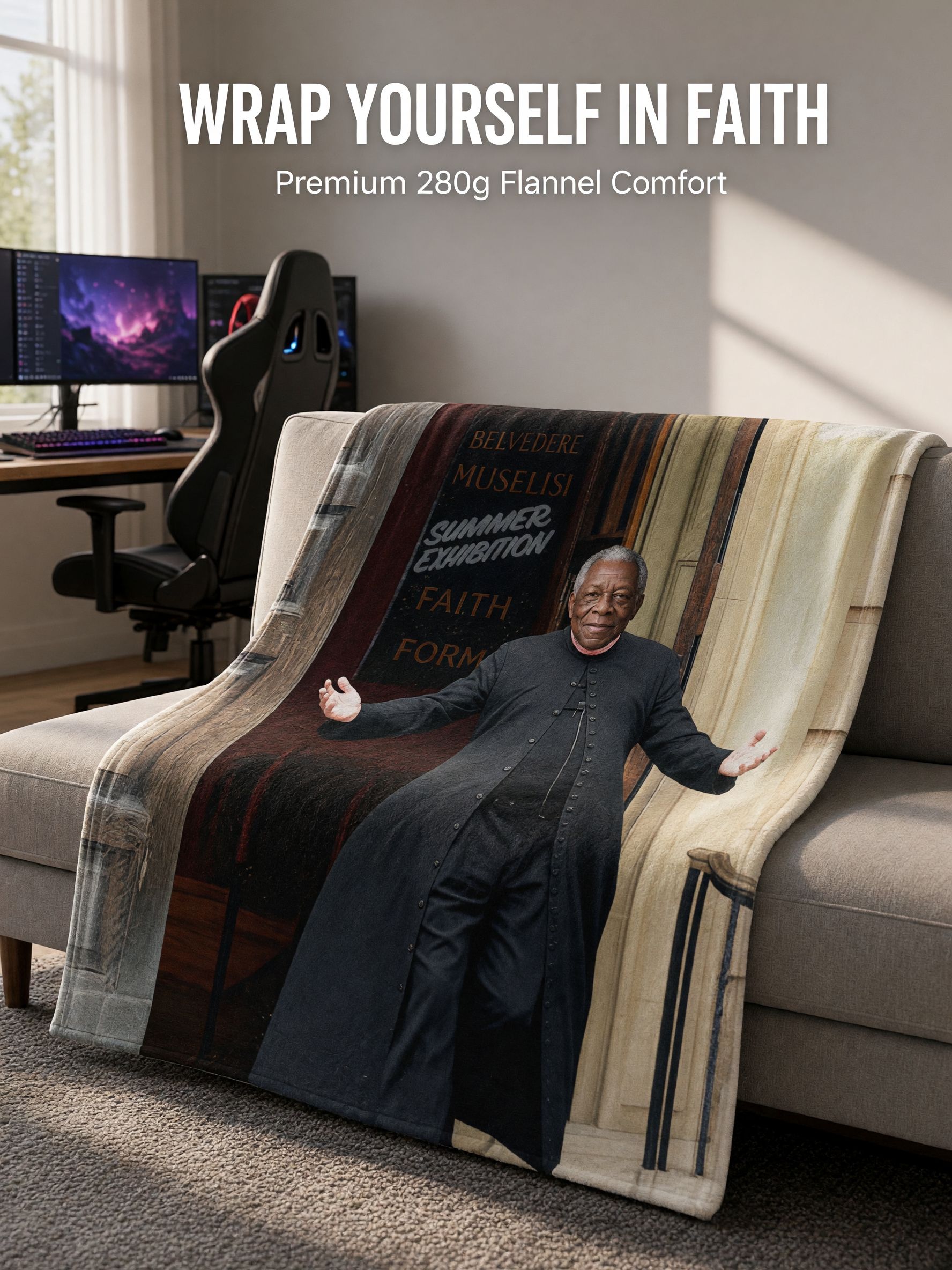Custom Photo Blanket Personalized Picture Flannel Throw Ultra Soft Anti-Pilling Cozy Fleece Bed Sofa Gift