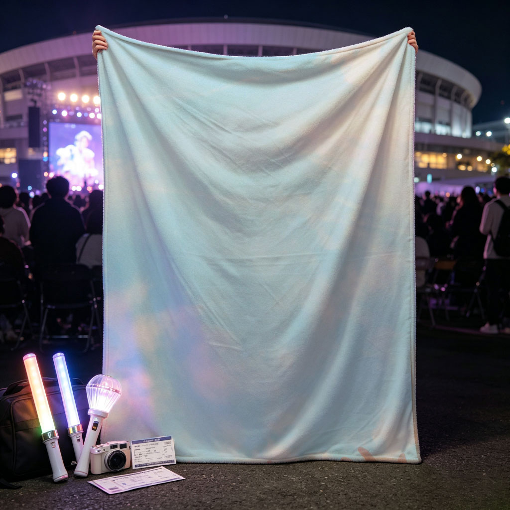 TXT Members Hands with Drawings Against Blue Sky - Blankets