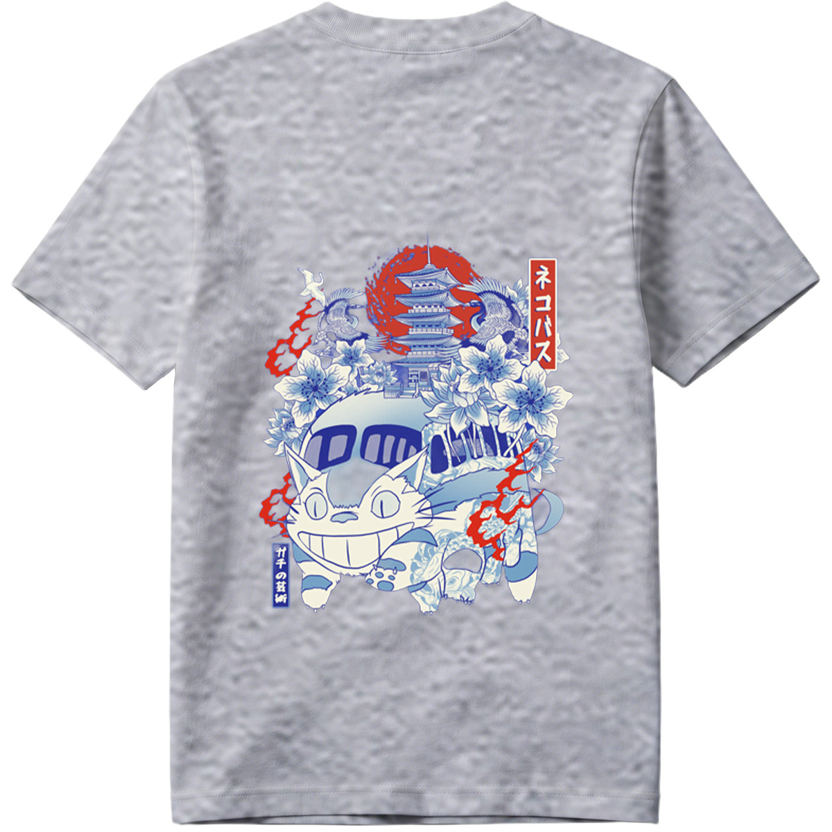 Neko Pass: Catbus and Japanese Landmarks - Tee
