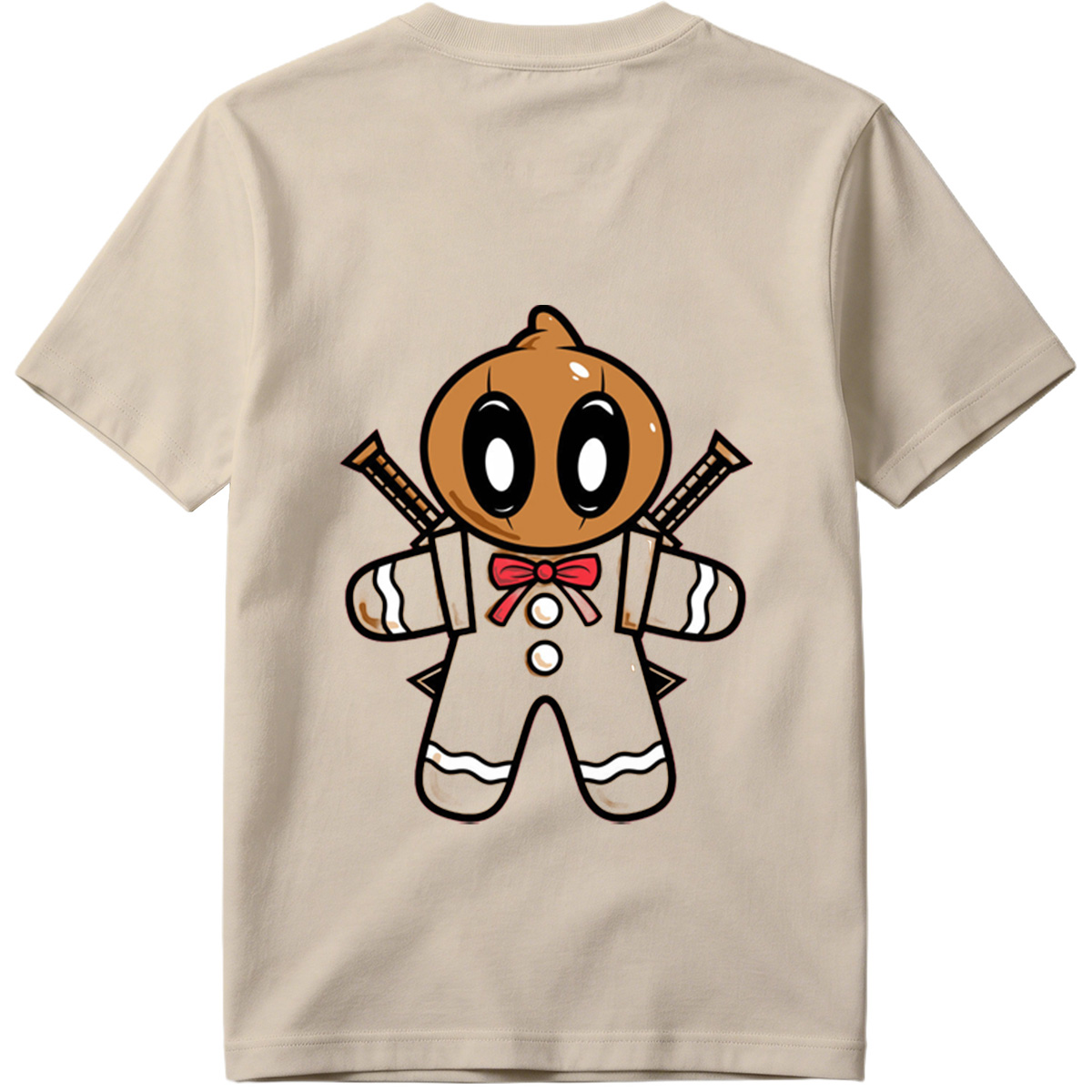 Gingerbread Ninja with Crossed Swords - Tee