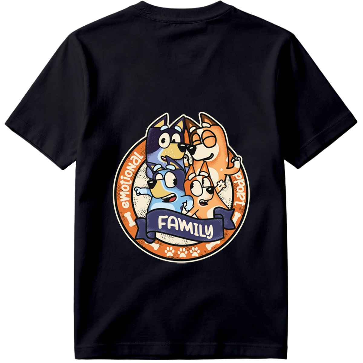 Bluey Family Emotional Support - Tee