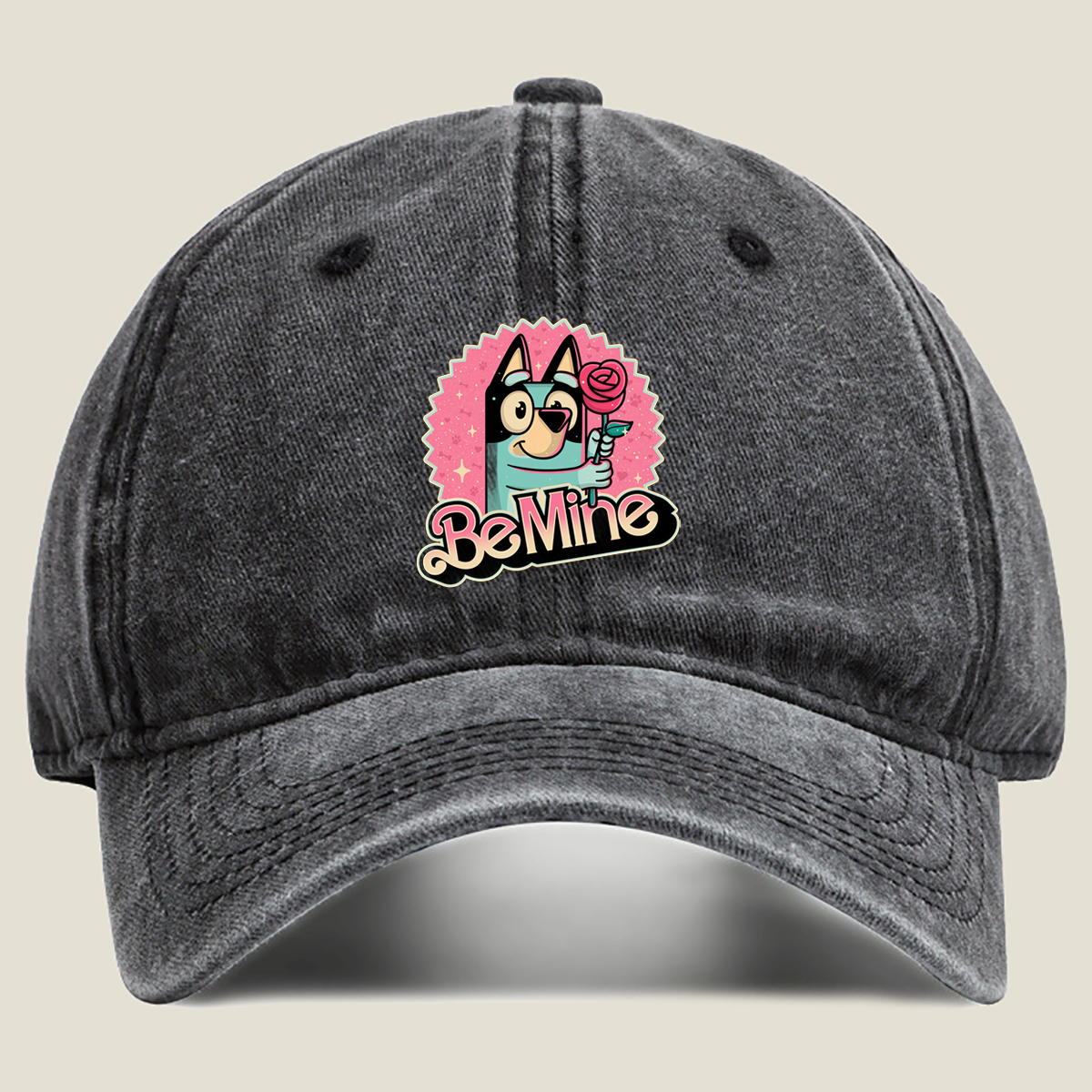 Be Mine - Bluey - Washed Denim - Baseball Cap