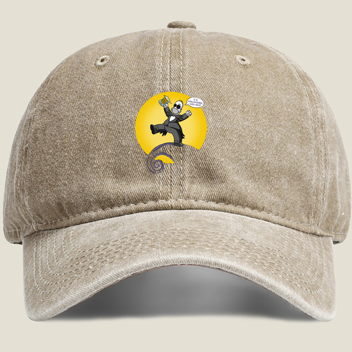 The Nightmare Before Christmas - Jack Skellington Hallowbeer Celebration - Washed Denim - Baseball Cap