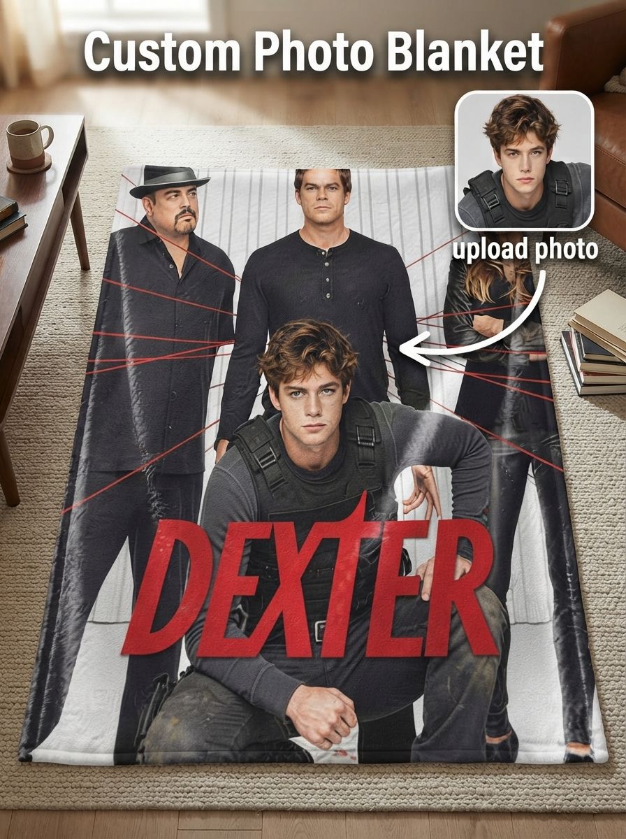 Custom Photo Face Flannel Blanket Ultra Soft Anti-Pilling Fleece Throw for Bed Sofa and Travel Personalized Cozy Gift