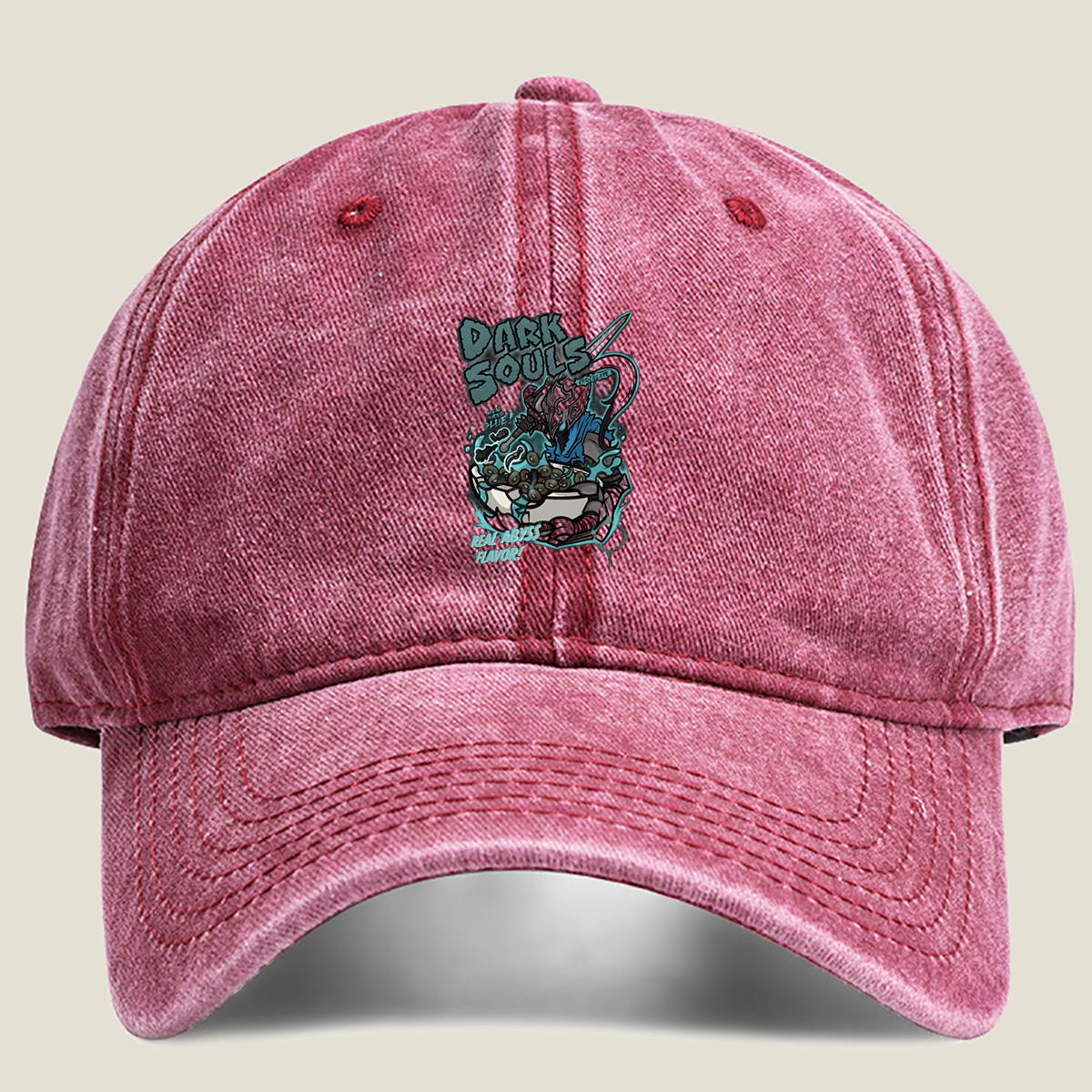Dark Souls: Abyssal Chocolate Milk - Washed Denim - Baseball Cap