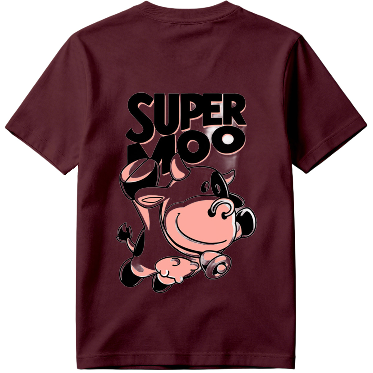 Super Moo Cow Character Design - Tee