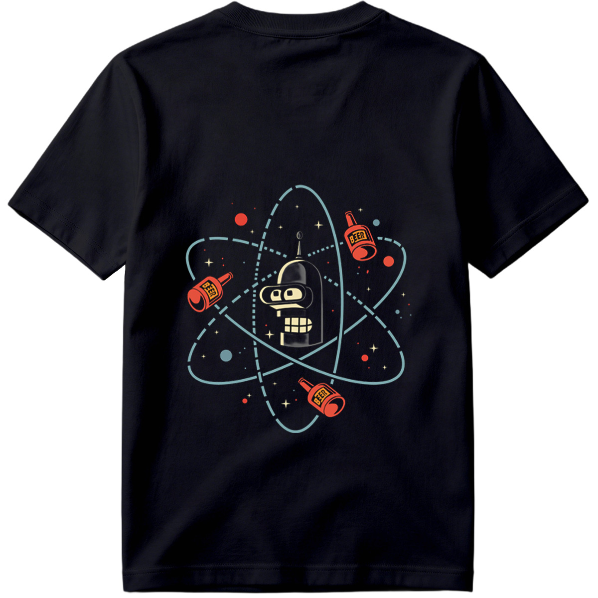 Futurama Bender Atomic Beer Orbit - Tee