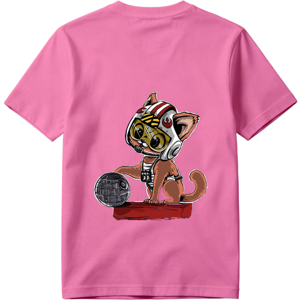 Star Wars: Cat Pilot with Death Star - Tee