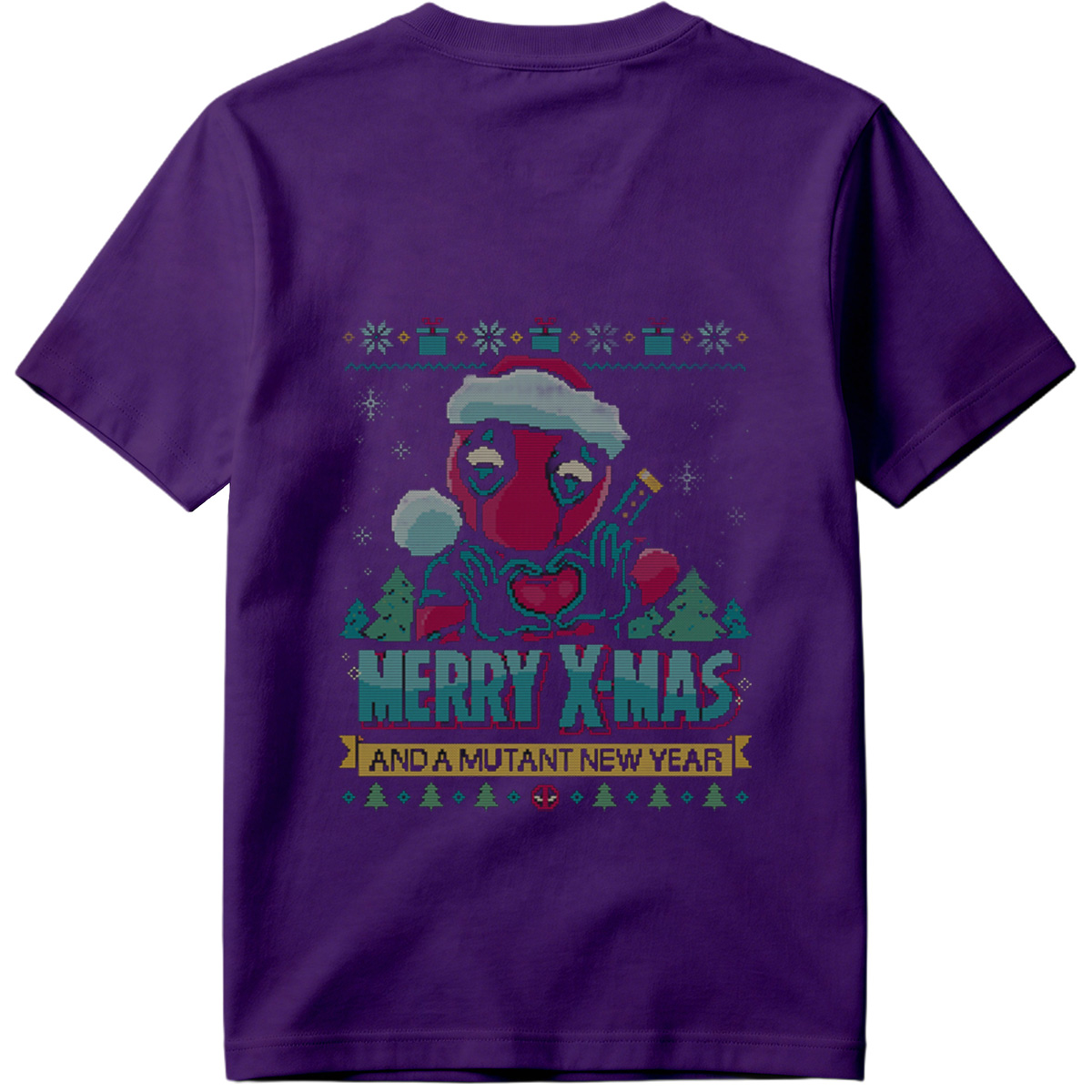Deadpool Christmas Sweater: Merry X-Mas and a Mutant New Year - Tee