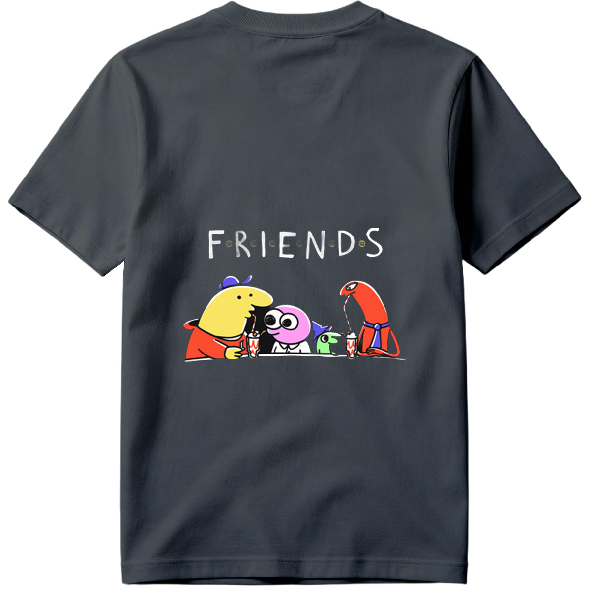 Friends: The Animated Characters Enjoying Drinks Together - Tee