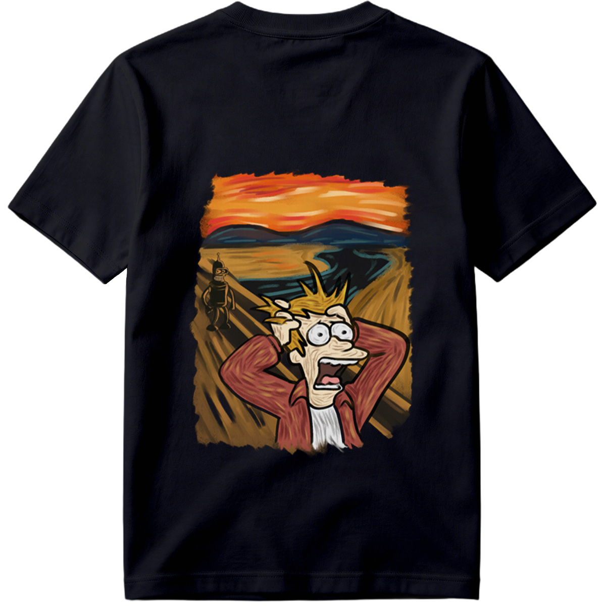 Futurama: Fry and Bender in the Desert Sunset - Tee