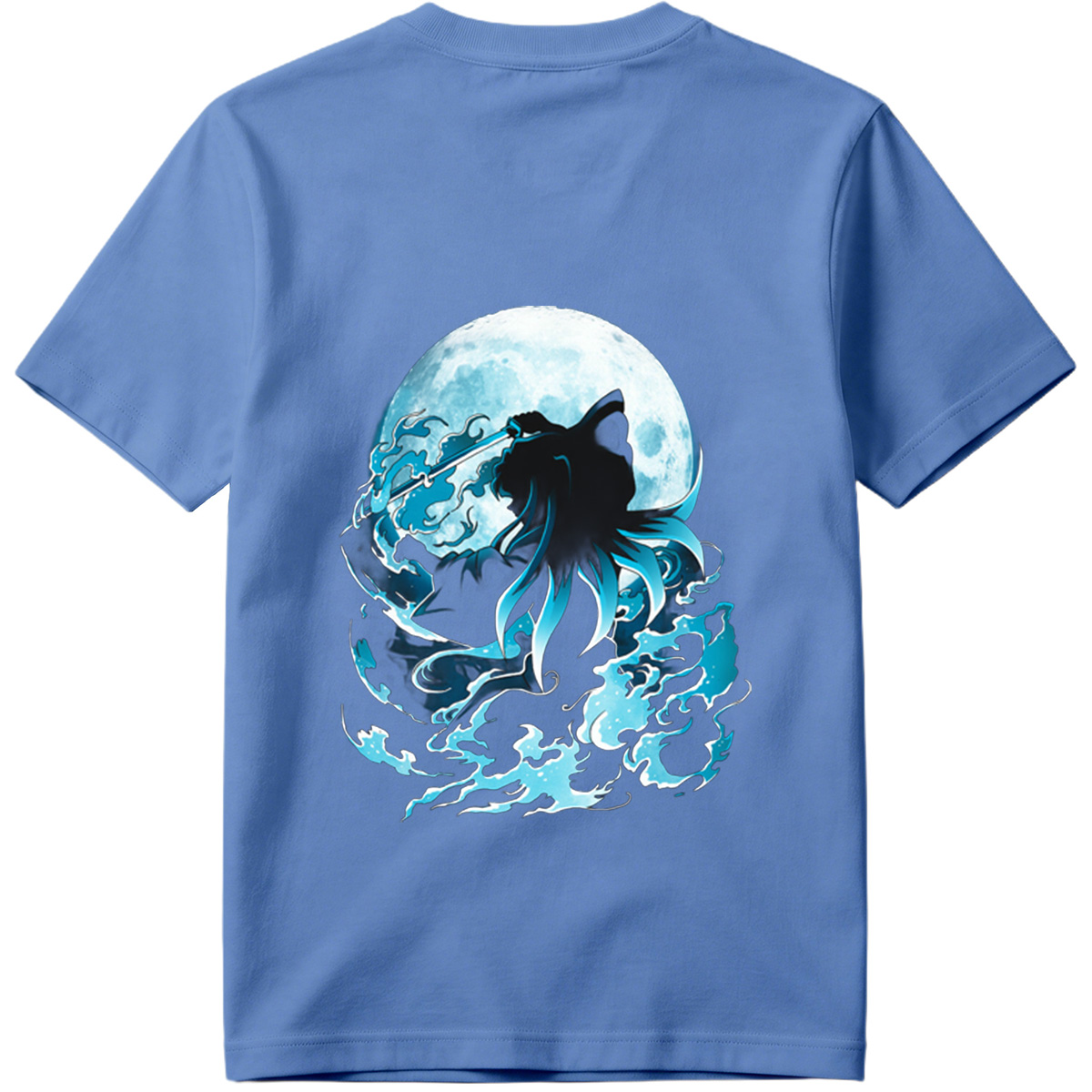 Samurai Warrior Under Full Moon - Tee