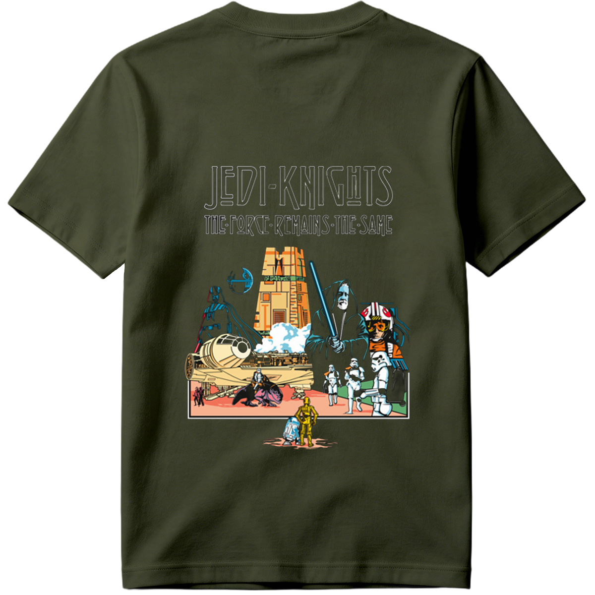 Jedi Knights: The Force Remains the Same – Darth Vader, Emperor Palpatine, Stormtroopers, and Iconic Star Wars Characters - Tee