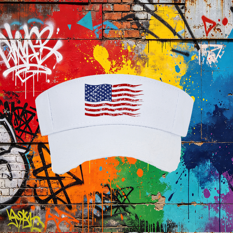 Unisex Classic Mesh Hat with Distressed American Flag Print - Lightweight Breathable Sun Cap for Outdoor Activities, Ideal for Men and Women Who Love Patriotic Style and Casual Wear