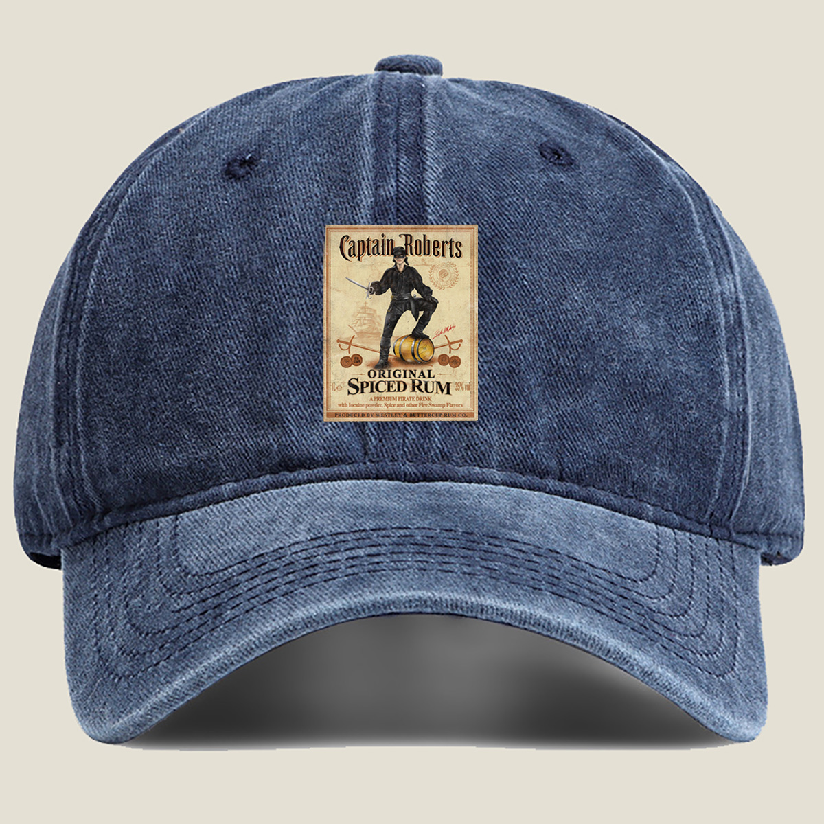 Captain Roberts Original Spiced Rum - Washed Denim - Baseball Cap