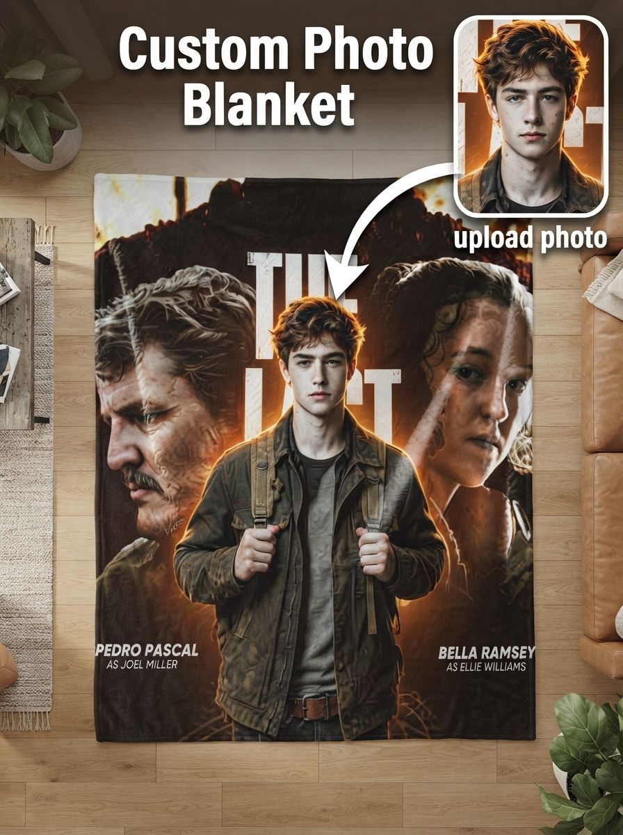 Custom Photo Face Blanket Personalized Flannel Throw Ultra Soft Velvet Fleece Cover Ideal Personalized Gift For Sofa