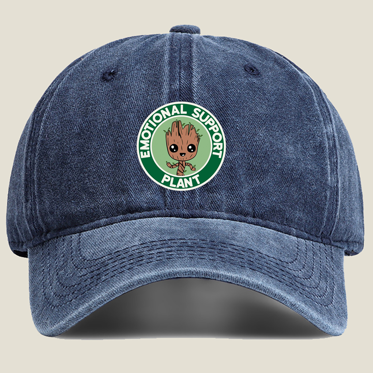 Guardians of the Galaxy: Groot Emotional Support Plant - Washed Denim - Baseball Cap
