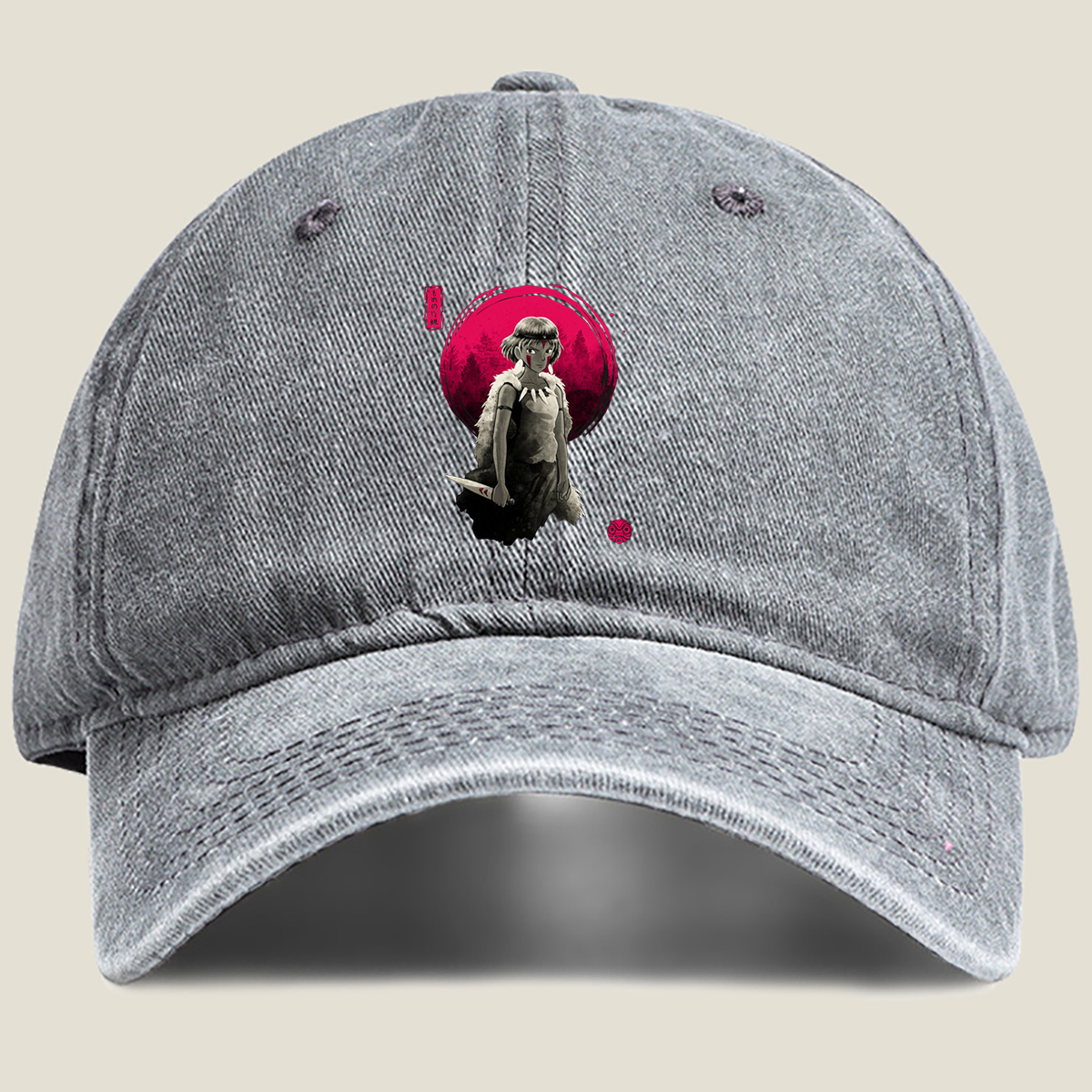 Princess Mononoke - Washed Denim - Baseball Cap