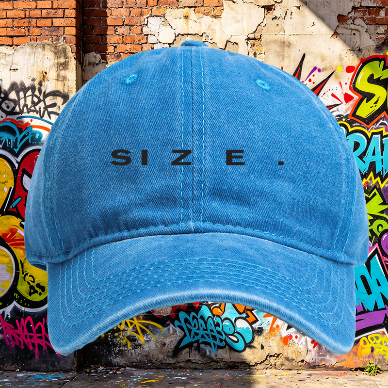 Unisex Classic Washed Cotton Hat with Minimalist 