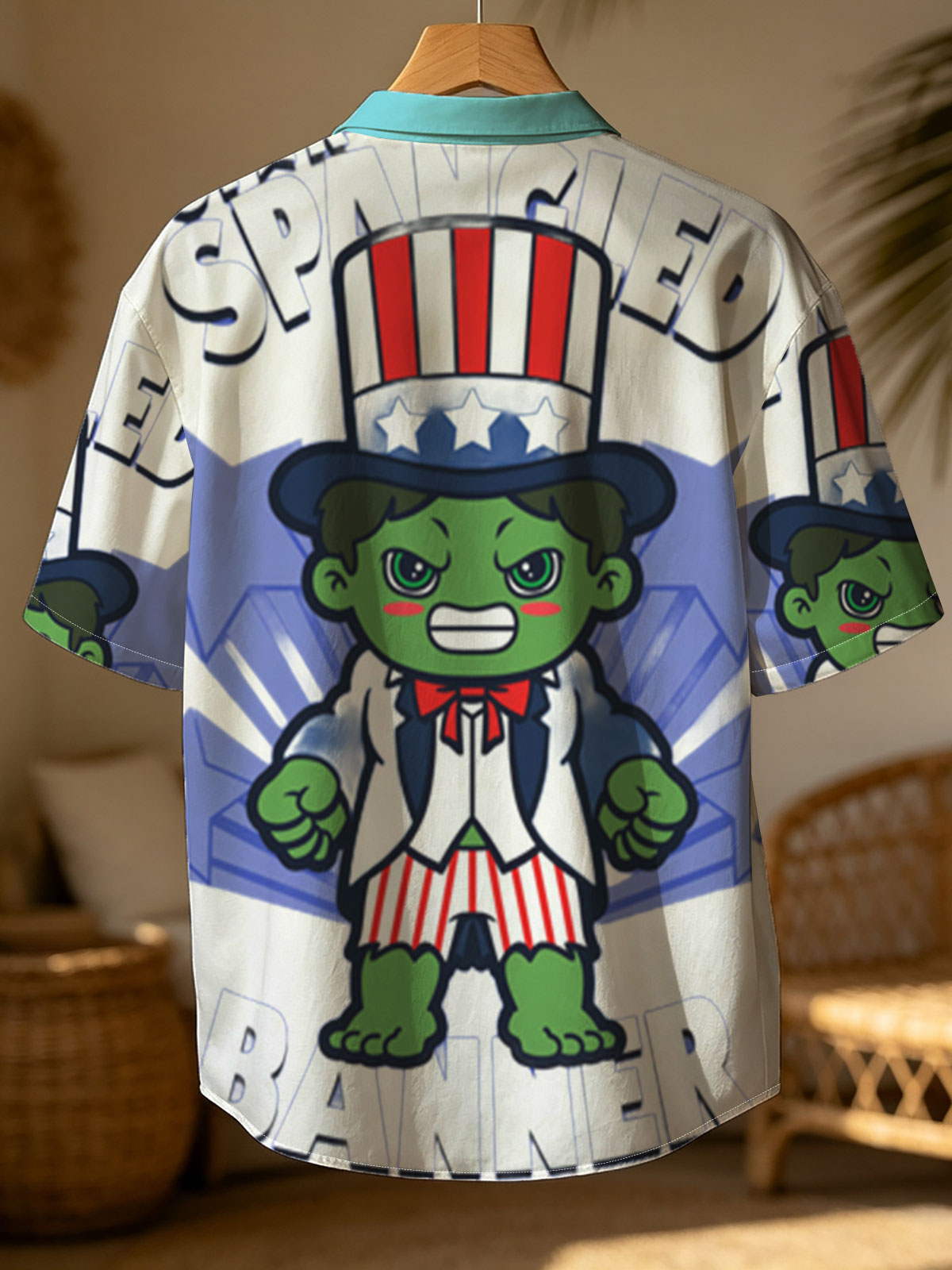 Star-Spangled Banner: Hulk in Uncle Sam Costume -  Shirt