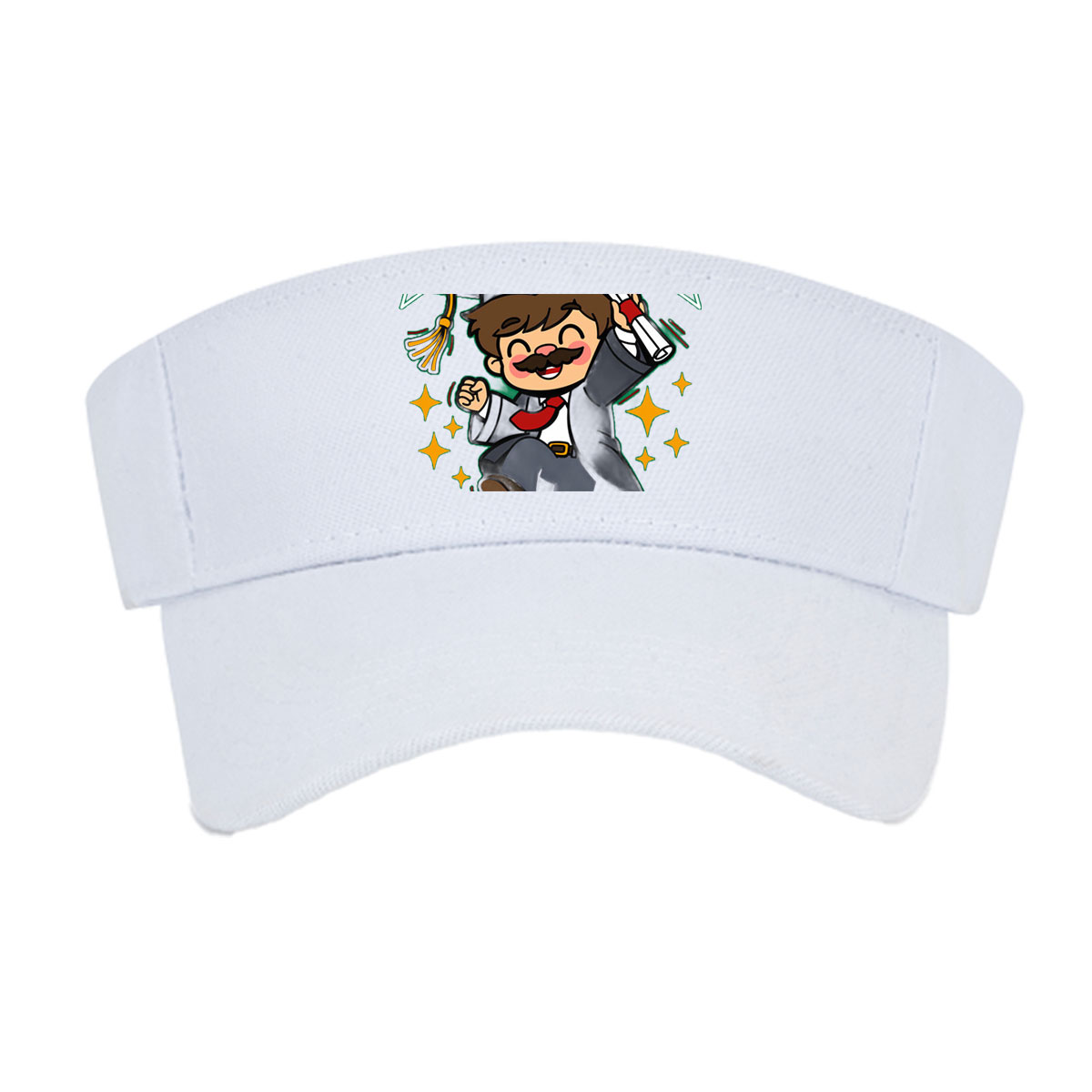 Plumber Academy Graduate Celebrates with Diploma -  Visor cap