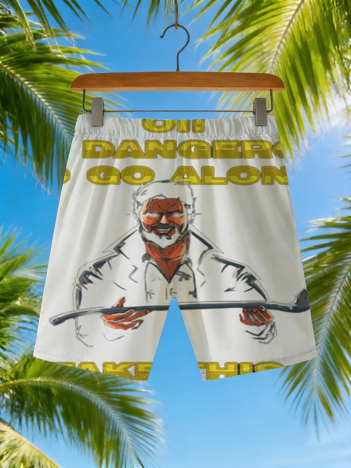 It's Dangerous to Go Alone: Link from The Legend of Zelda -  Beach shorts