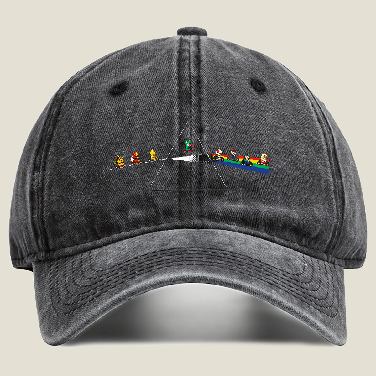 Mario Kart: The Dark Side of the Prism - Washed Denim - Baseball Cap