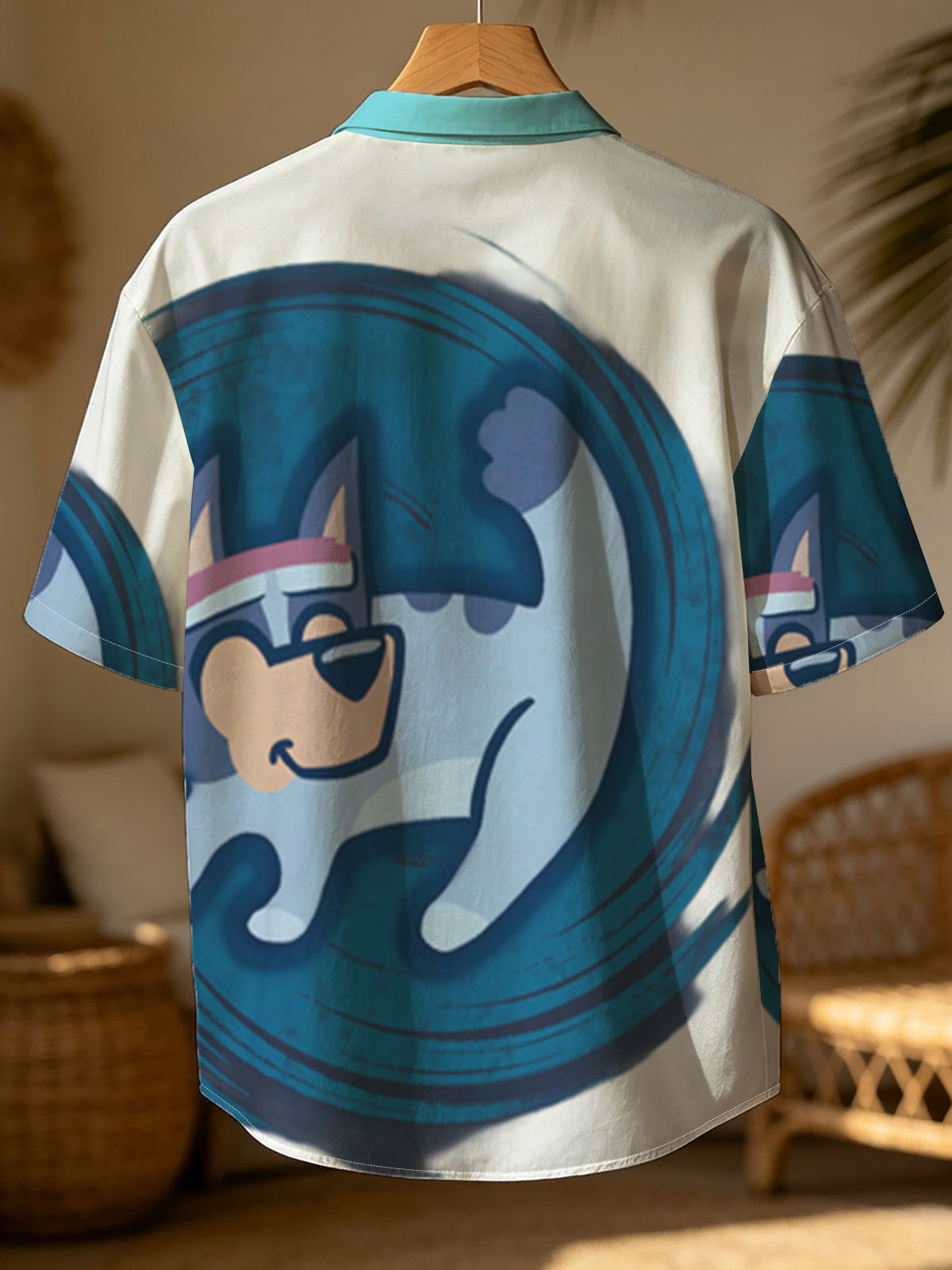 Bluey in a Swirling Blue Circle -  Shirt