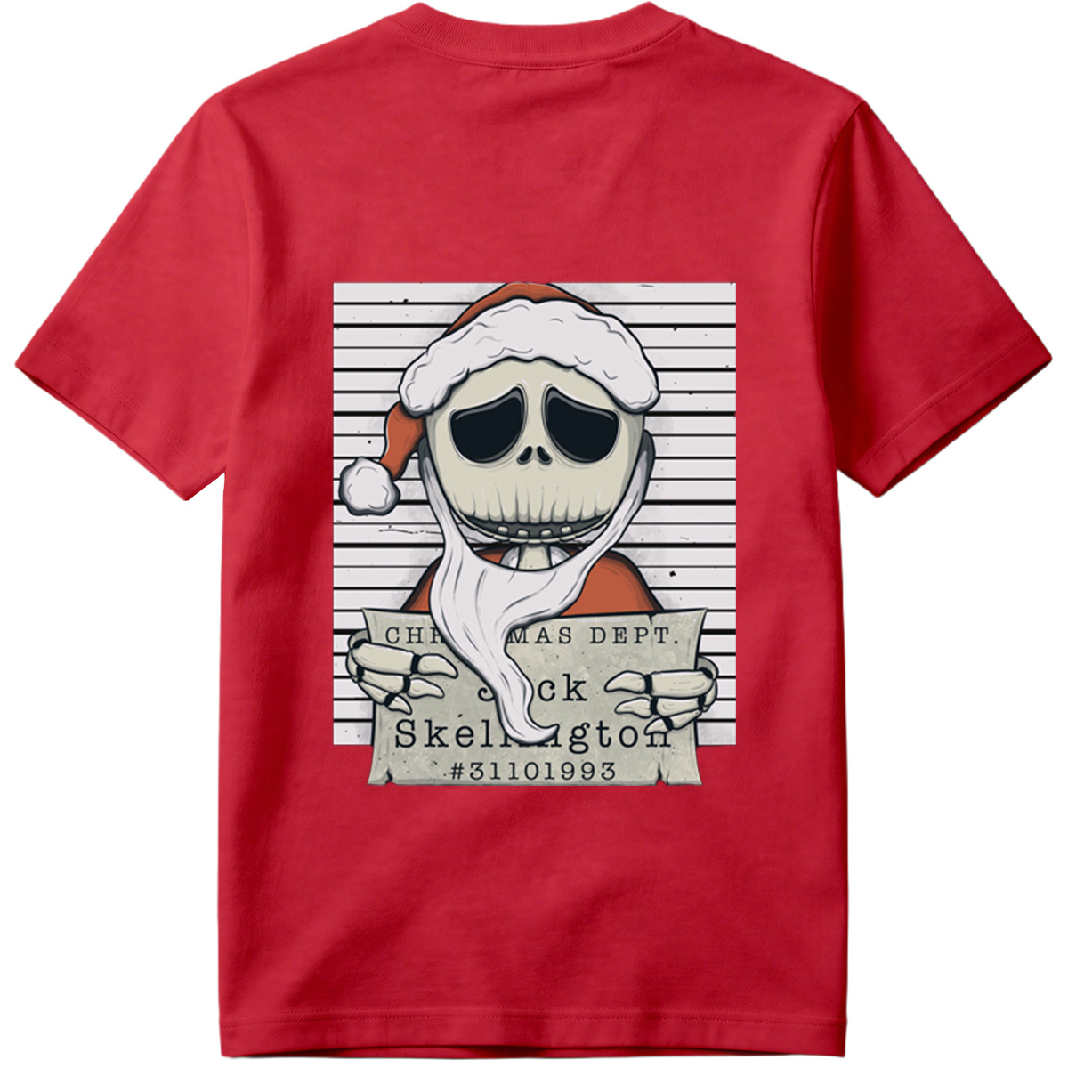 Jack Skellington Christmas Dept Mugshot - Tee
