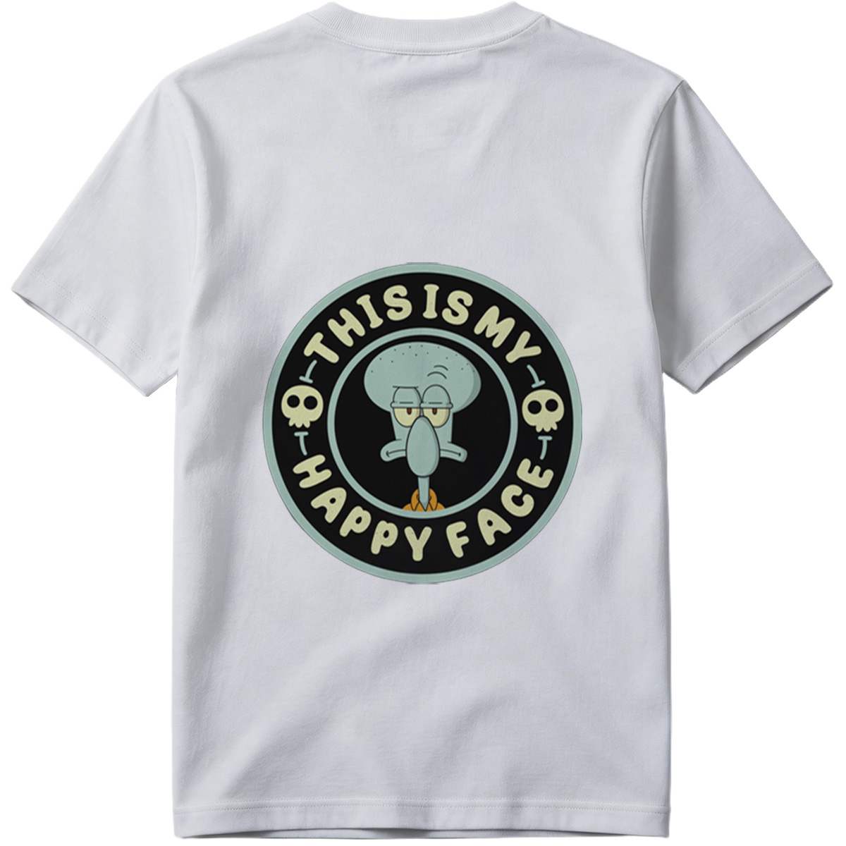 Squidward This Is My Happy Face - Tee