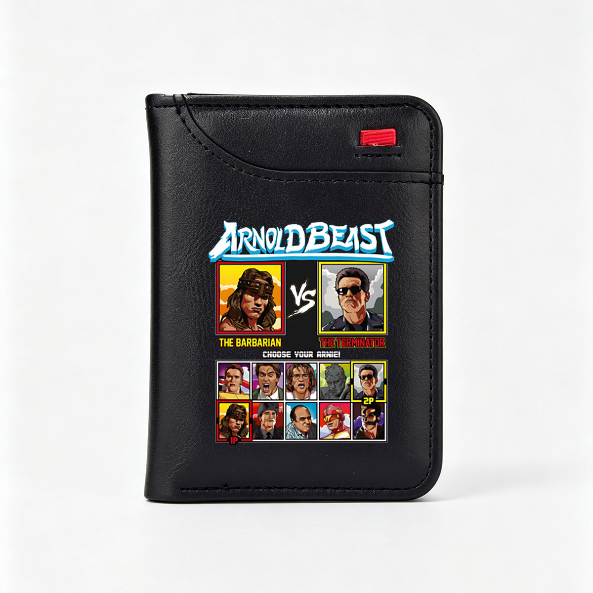 Arnold Beast: The Barbarian vs The Terminator - Choose Your Arnie! - Vertical Style Wallet
