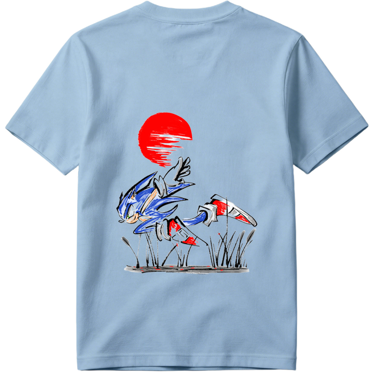 Sonic the Hedgehog Running at Sunset - Tee