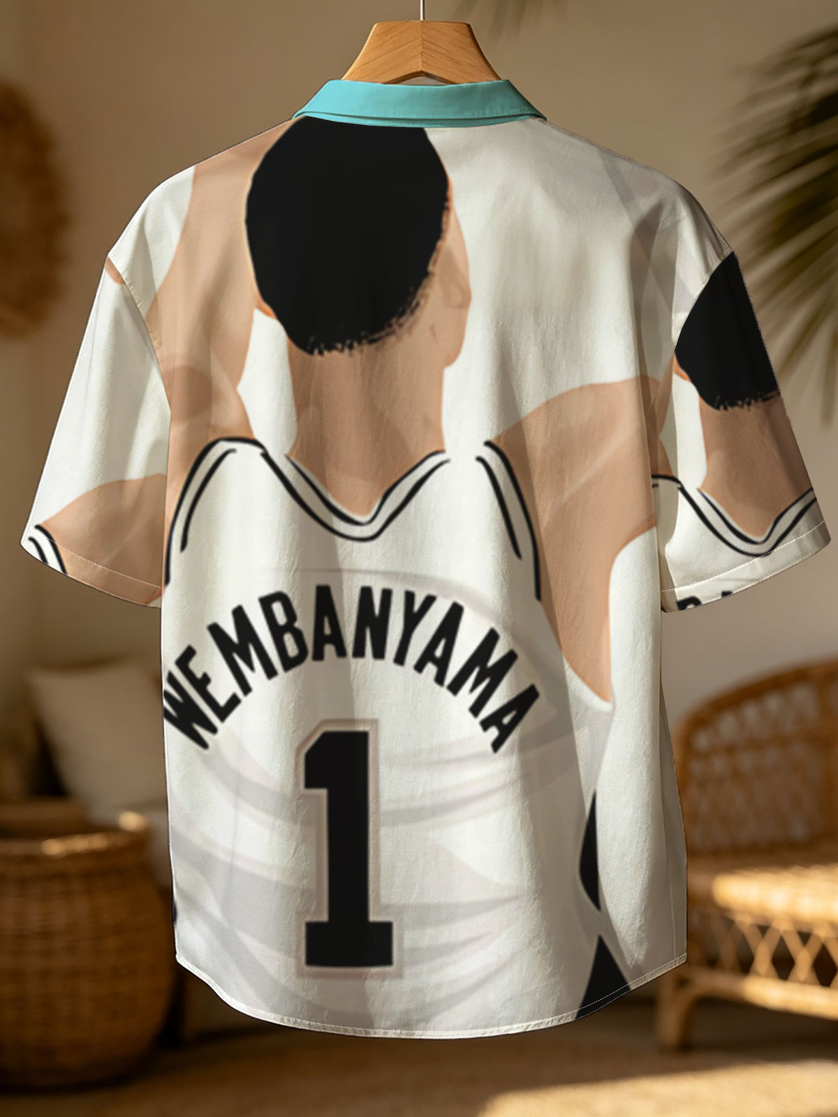 Wembanyama Shooting Basketball, Player #1 in Action -  Shirt