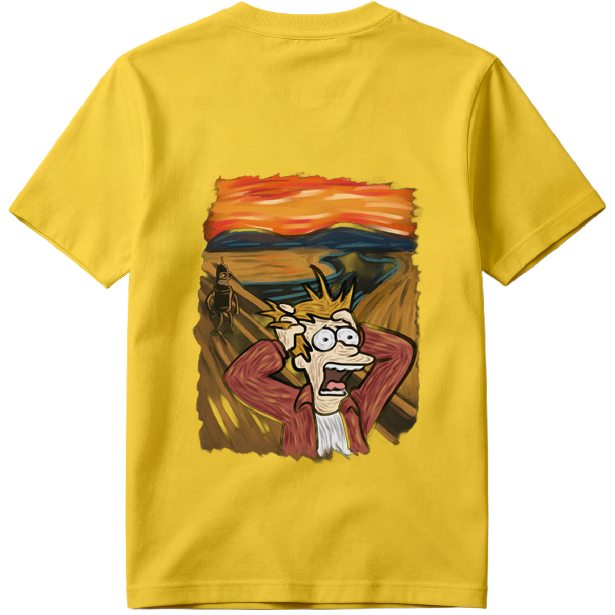Futurama: Fry and Bender in the Desert Sunset - Tee