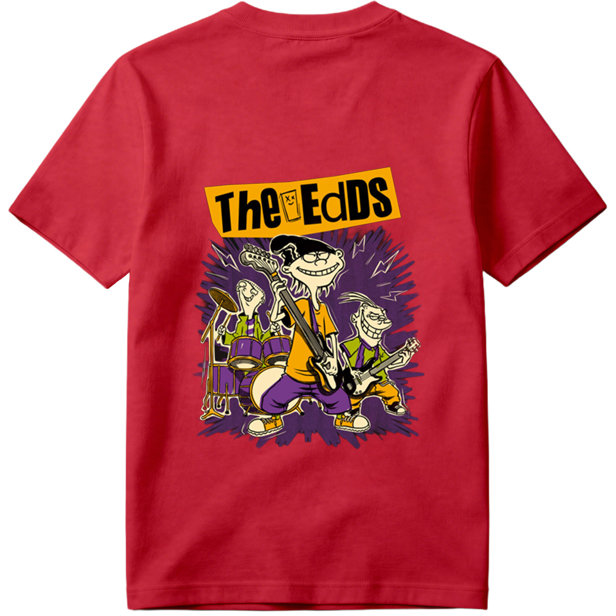The Eds: Eddy, Ed, and Double D in Rock Band Action - Tee
