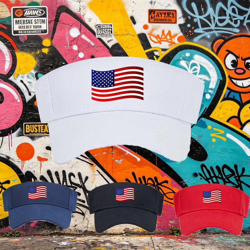 Unisex Classic Mesh Back Hat with USA Flag Print Design - Lightweight Breathable Sun Cap for Outdoor Activities, Perfect for Adults Who Love Patriotic Style and Casual Wear
