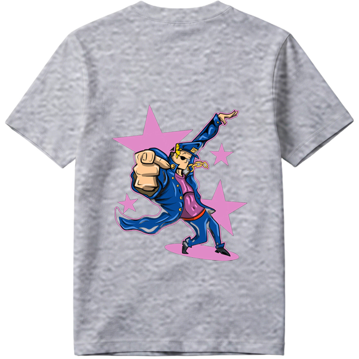 Gangster Mickey in Blue Coat and Hat, Dancing with Stars Background - Tee