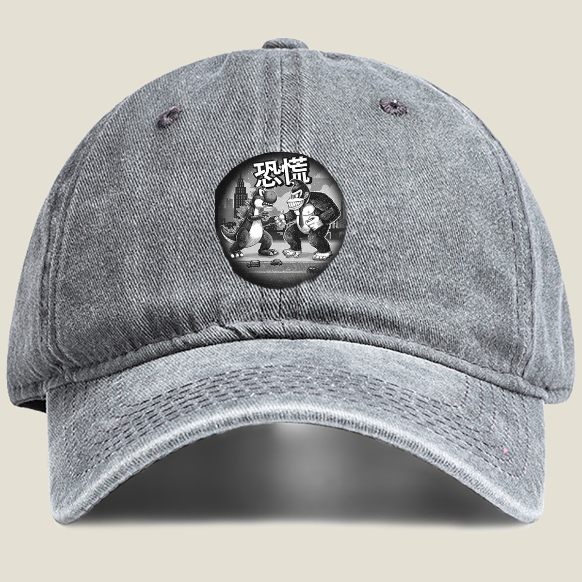 Godzilla vs. King Kong: Panic in the City - Washed Denim - Baseball Cap