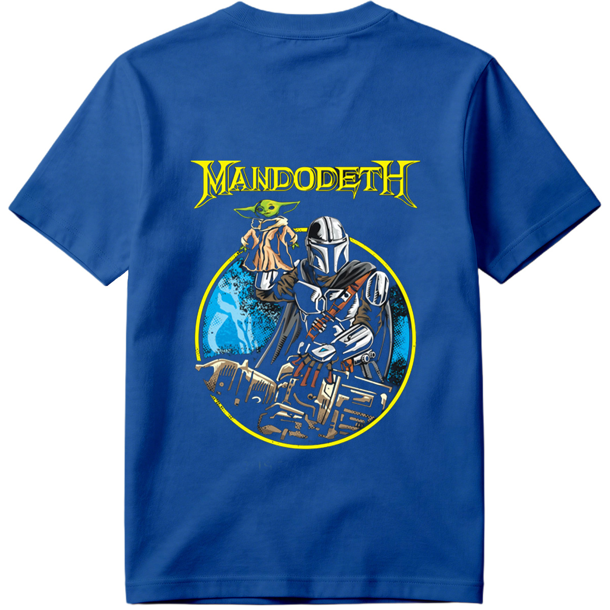 Mandalorian and Yoda in a Heavy Metal Style: Mandodeth - Tee