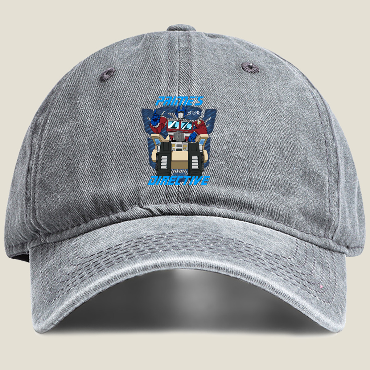 Transformers: Optimus Prime's Directive - Washed Denim - Baseball Cap