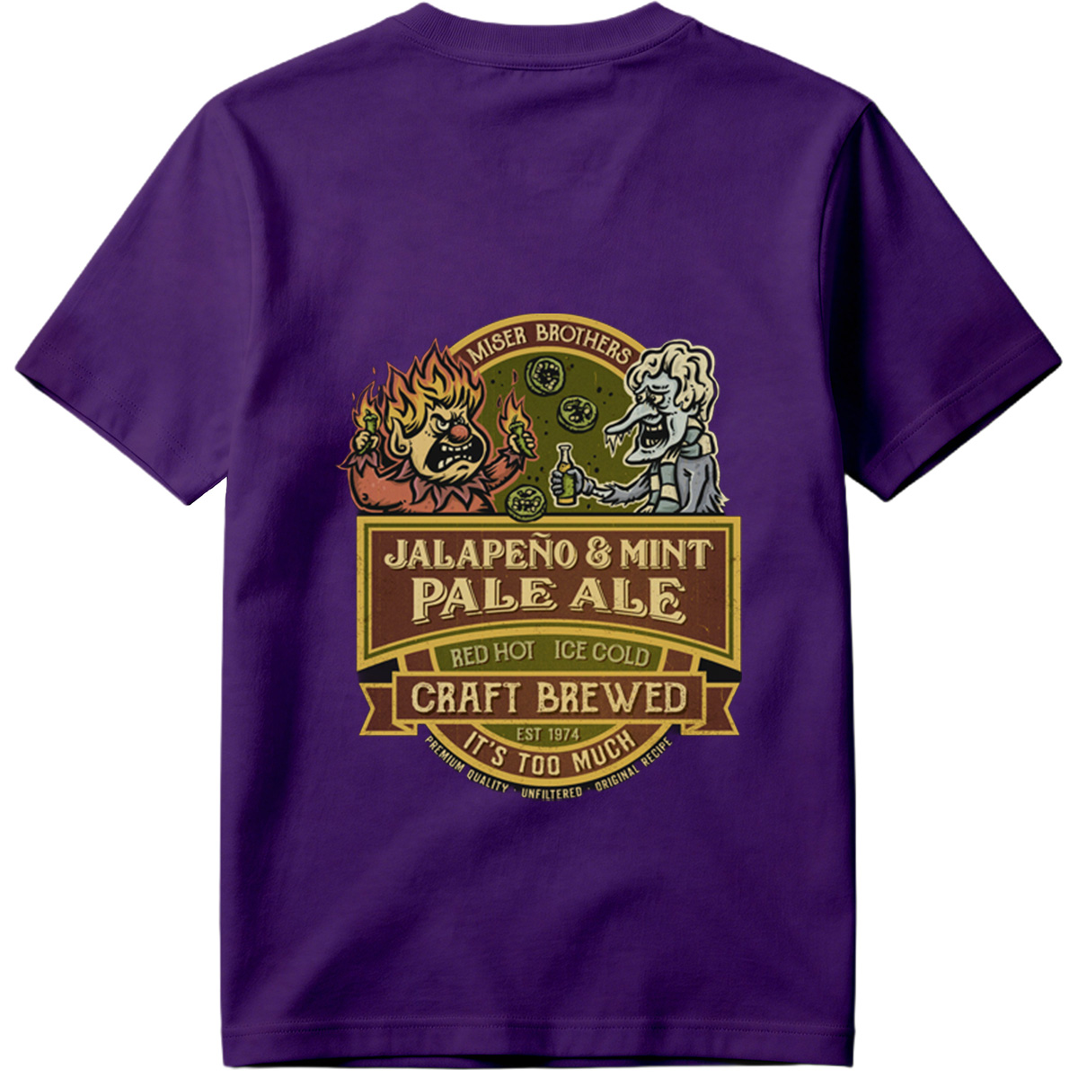 Miser Brothers Jalapeno & Mint Pale Ale Craft Brewed - Tee