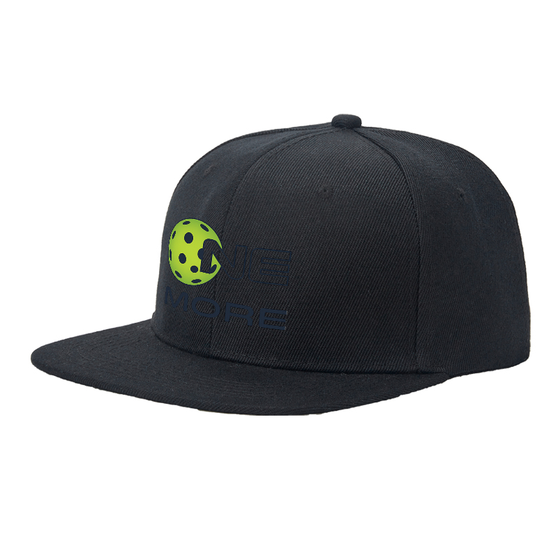 Flat Brim Baseball Cap One More Dotted Globe Logo Streetwear Underground Skate Style for Basketball Court Skate Park Urban Riders and Rap Artists