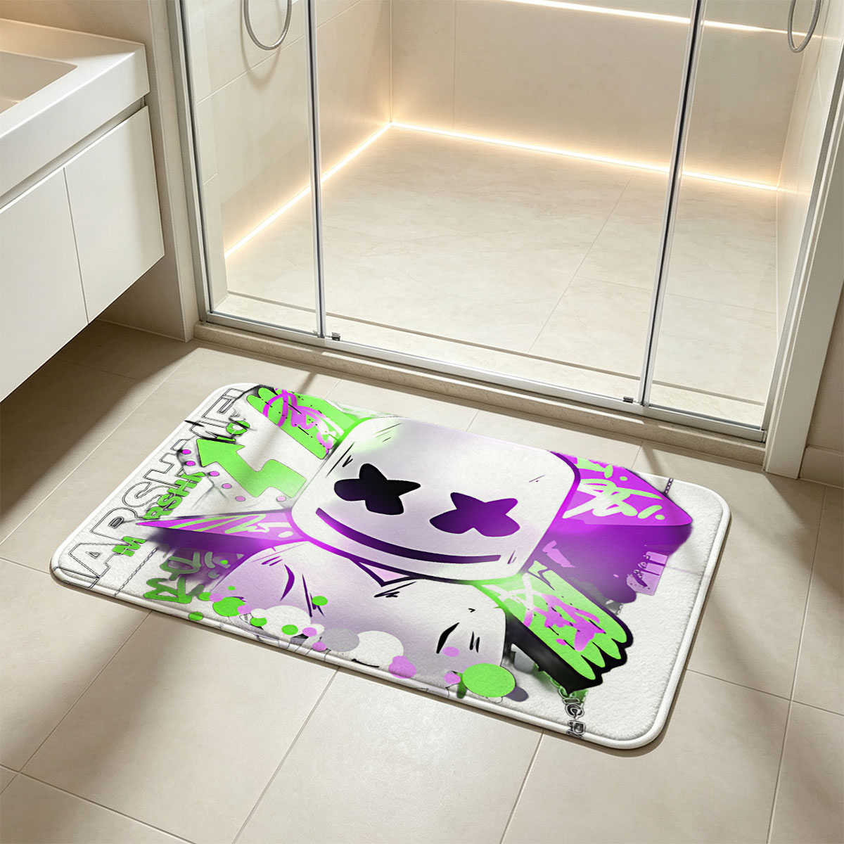 Marshmello Music Party 2021: DJ DSH Live Performance - Flannel floor mat