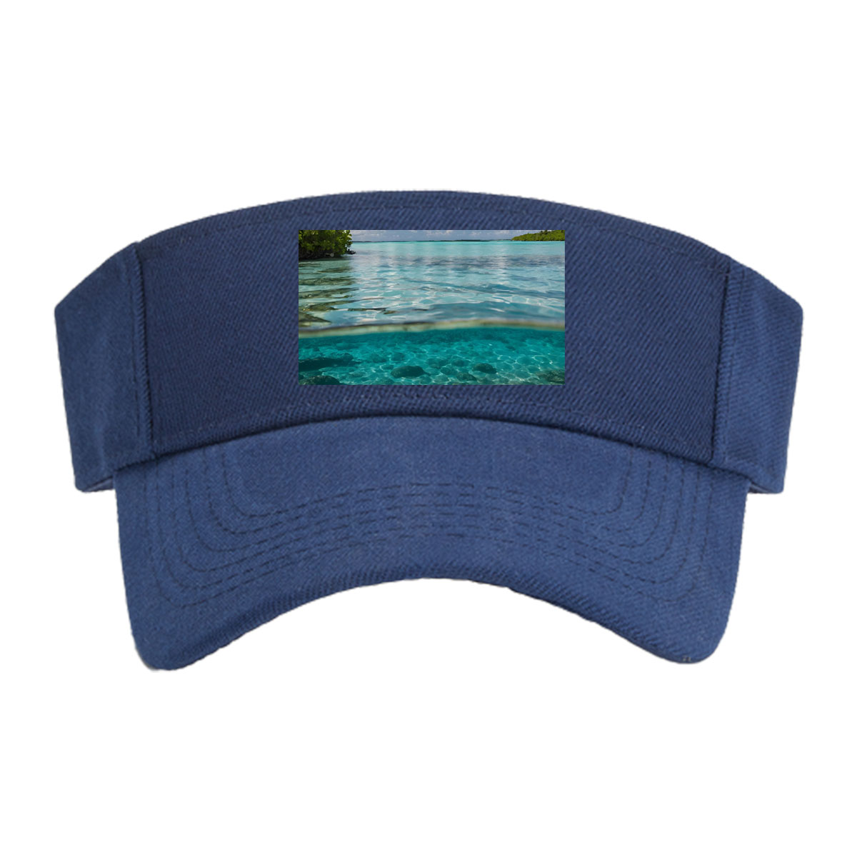 Crystal Clear Waters and Palm Trees in Paradise -  Visor cap